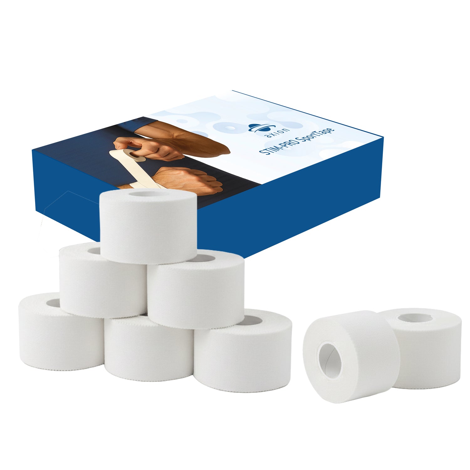 axion-stim-pro-sporttape-starr-3-8cm-x-13-7m-8-rollen image 1