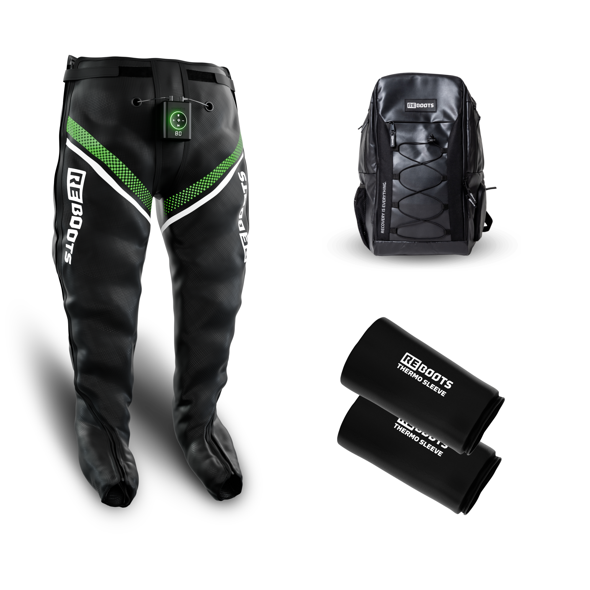 reboots-go-x-performance-recovery-set-massageboots-mit-thermo-short image 1